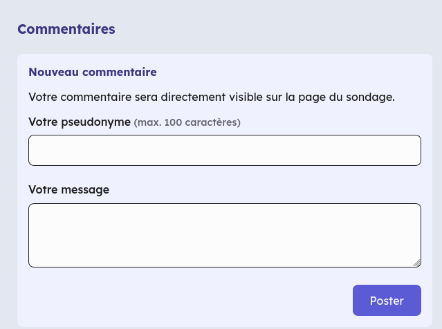 image montrant le résumé d'un sondage