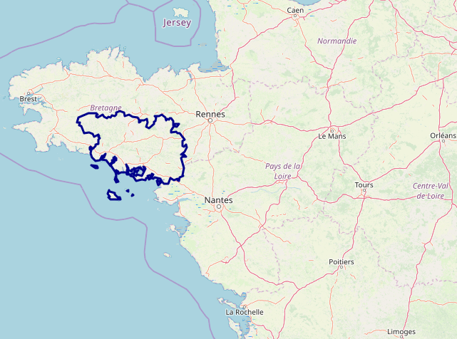 image du résultat final - contours du Morbihan